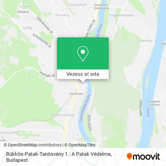 Bükkös-Patak-Tanösvény 1.: A Patak Védelme térkép