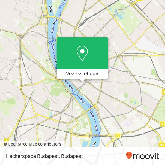 Hackerspace Budapest térkép