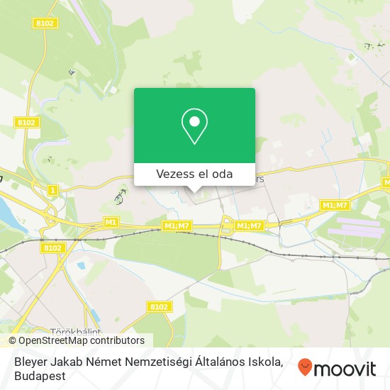 Bleyer Jakab Német Nemzetiségi Általános Iskola térkép
