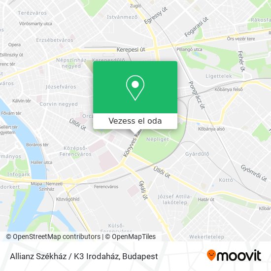Allianz Székház / K3 Irodaház térkép