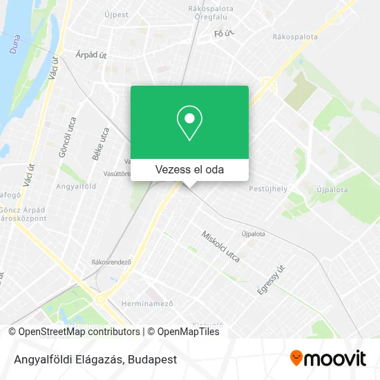 Angyalföldi Elágazás térkép