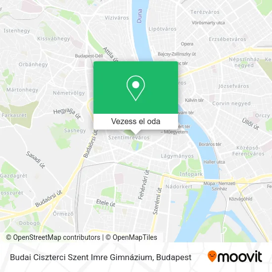 Budai Ciszterci Szent Imre Gimnázium térkép