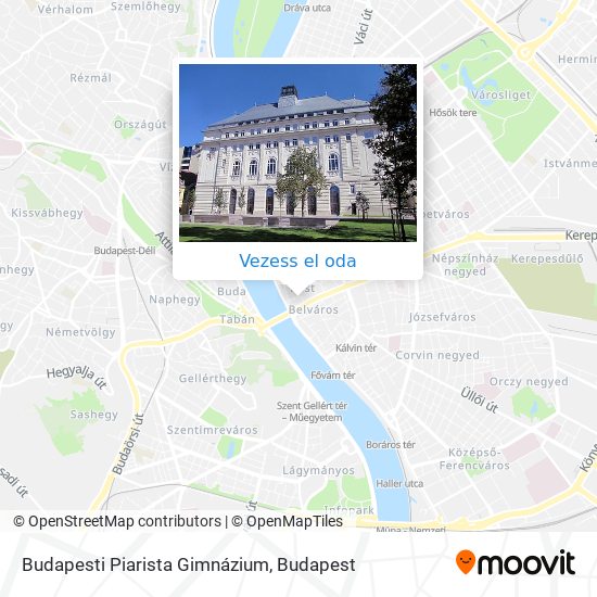 Budapesti Piarista Gimnázium térkép