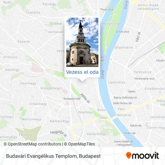 Budavári Evangélikus Templom térkép