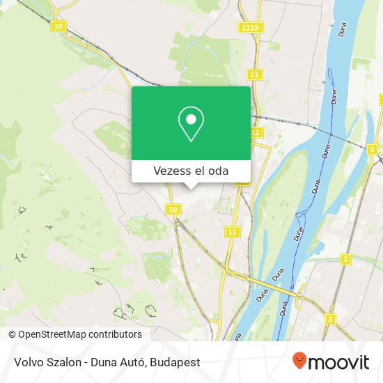 Volvo Szalon - Duna Autó térkép