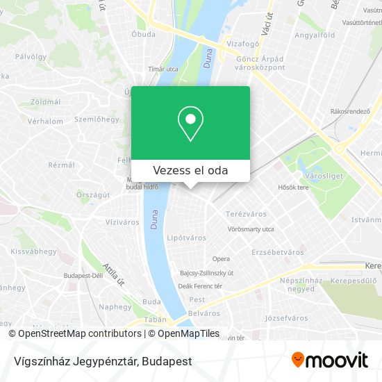Vígszínház Jegypénztár térkép