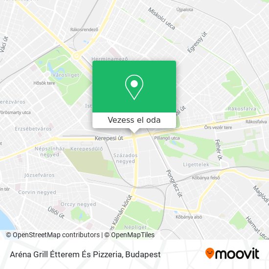 Aréna Grill Étterem És Pizzeria térkép