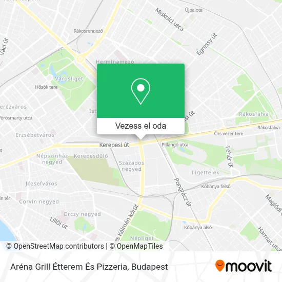 Aréna Grill Étterem És Pizzeria térkép