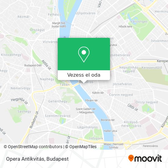 Opera Antikvitás térkép