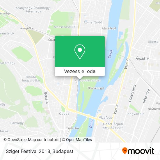 Sziget Festival 2018 térkép
