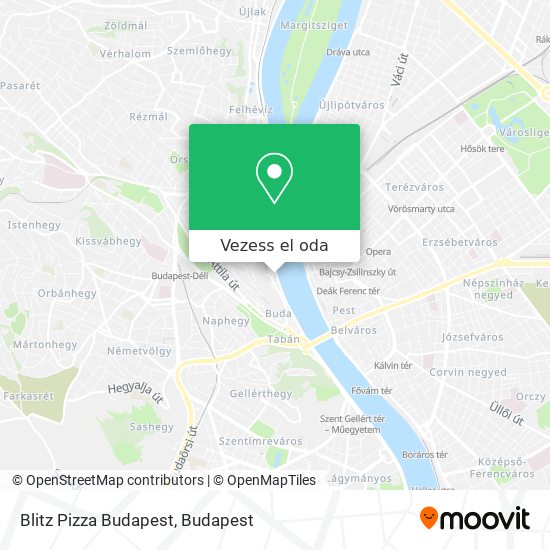 Blitz Pizza Budapest térkép
