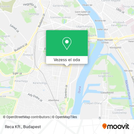 Reca Kft. térkép