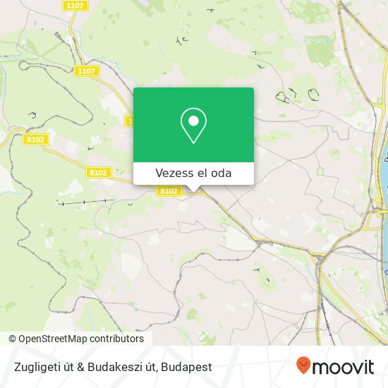 Zugligeti út & Budakeszi út térkép