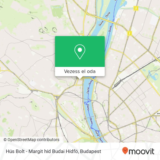Hús Bolt - Margit híd Budai Hídfö térkép