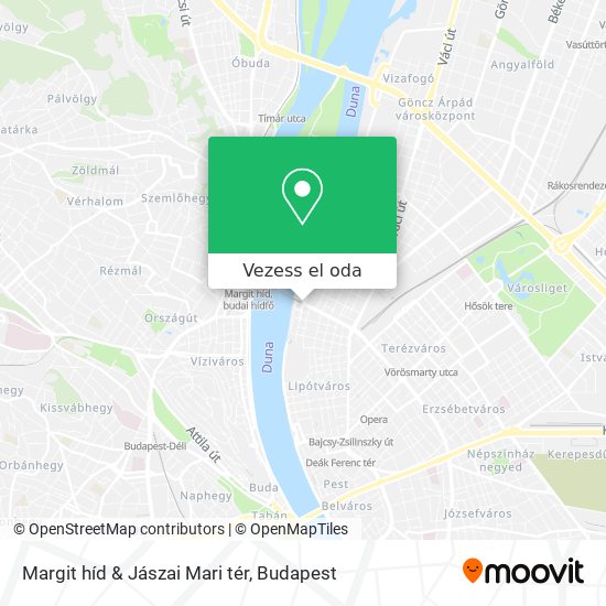 Margit híd & Jászai Mari tér térkép