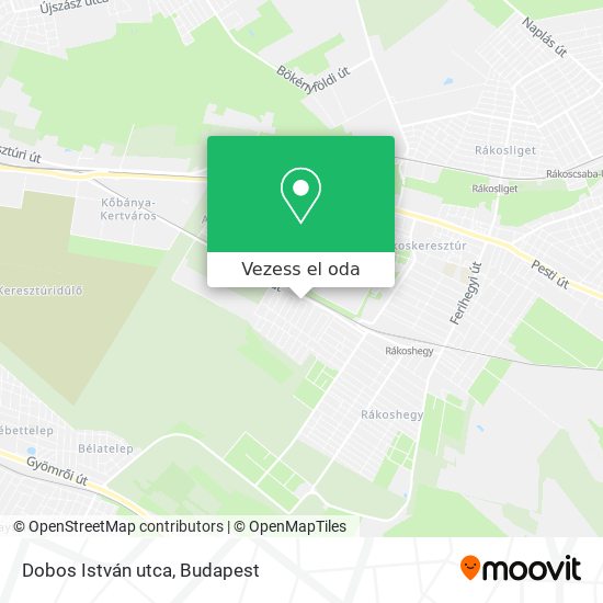 Dobos István utca térkép