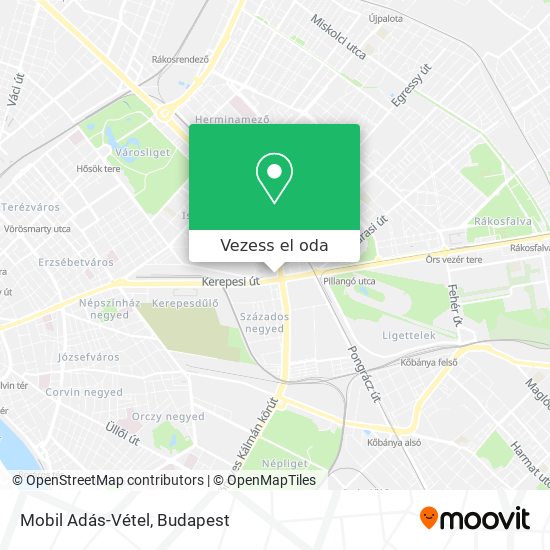 Mobil Adás-Vétel térkép
