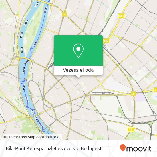 BikePont Kerékpárüzlet és szerviz térkép