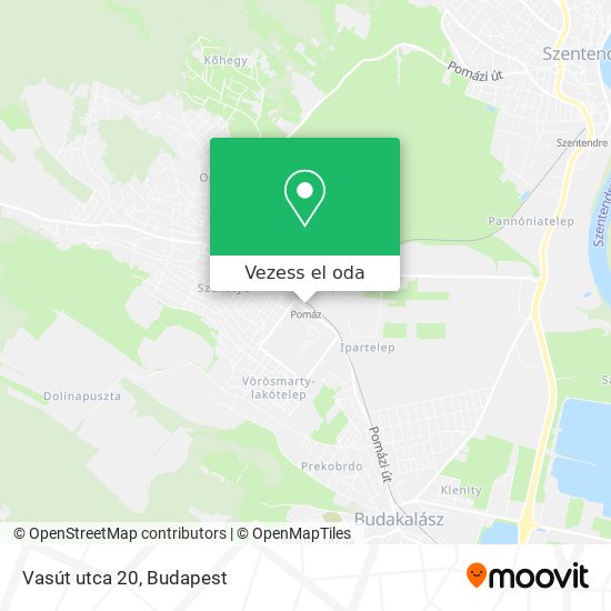 Vasút utca 20 térkép