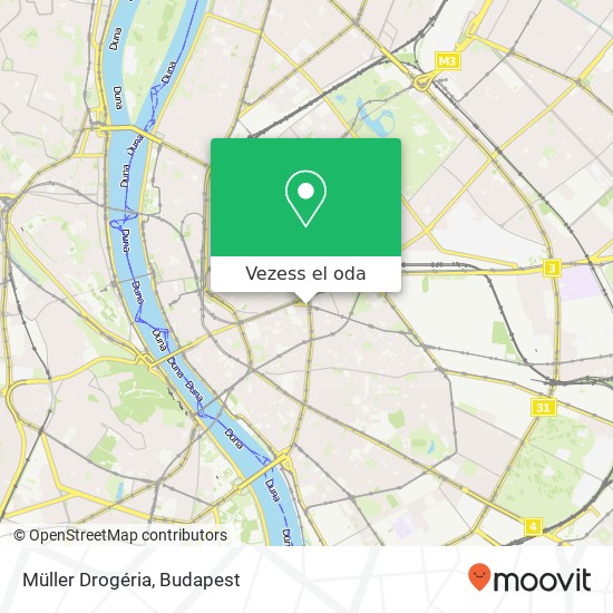 Müller Drogéria térkép