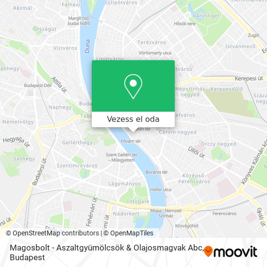 Magosbolt - Aszaltgyümölcsök & Olajosmagvak Abc térkép