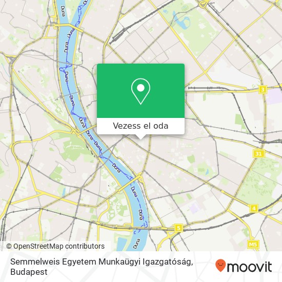 Semmelweis Egyetem Munkaügyi Igazgatóság térkép