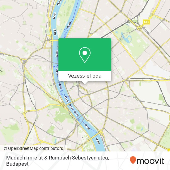 Madách Imre út & Rumbach Sebestyén utca térkép