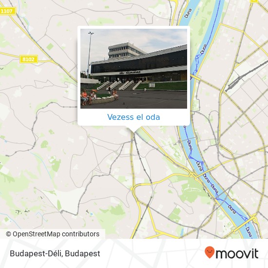 Budapest-Déli térkép