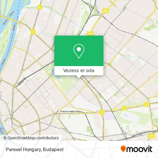 Parexel Hungary térkép