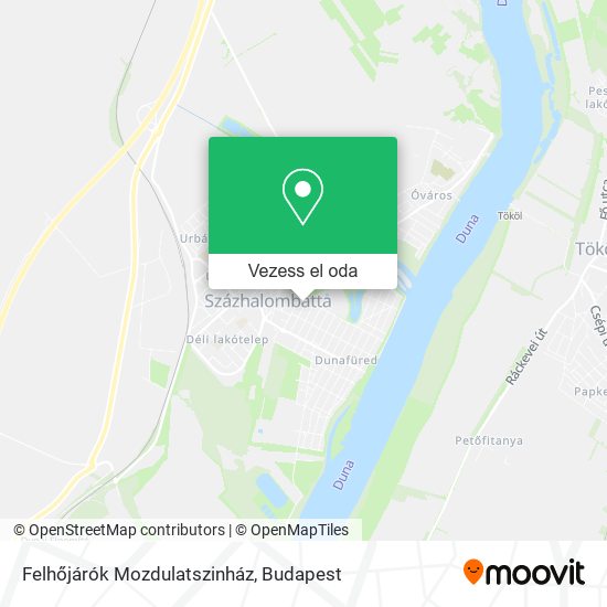 Felhőjárók Mozdulatszinház térkép
