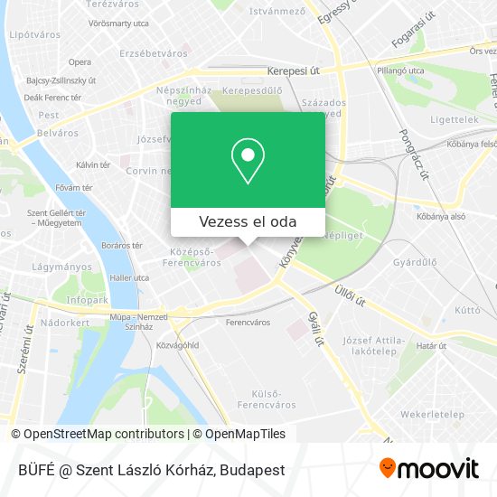BÜFÉ @ Szent László Kórház térkép