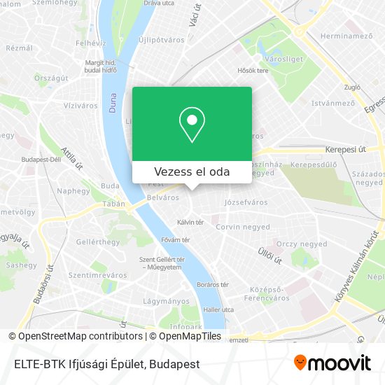 ELTE-BTK Ifjúsági Épület térkép