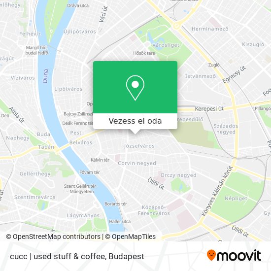 cucc | used stuff & coffee térkép