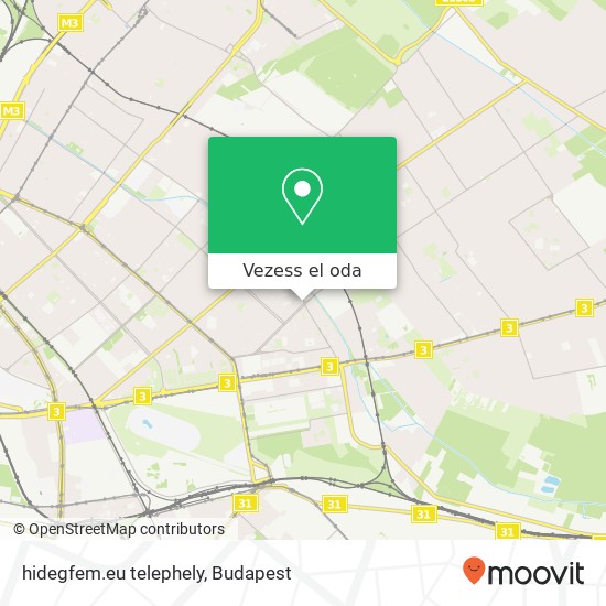 hidegfem.eu telephely térkép