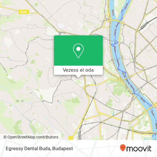Egressy Dental Buda térkép
