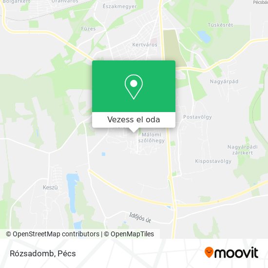 Rózsadomb térkép