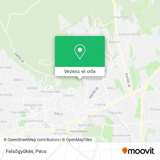 Felsőgyükés térkép