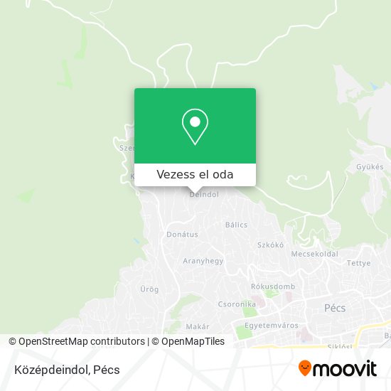 Középdeindol térkép