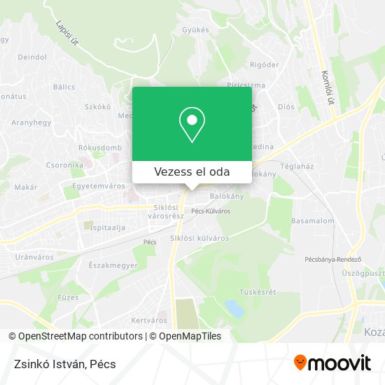 Zsinkó István térkép