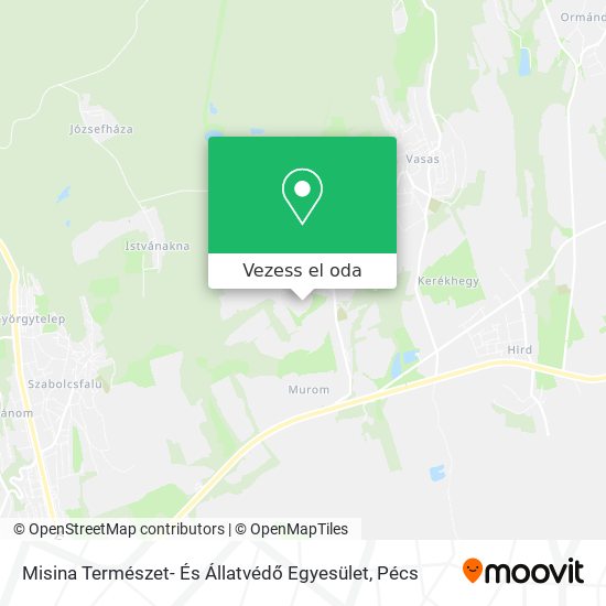 Misina Természet- És Állatvédő Egyesület térkép
