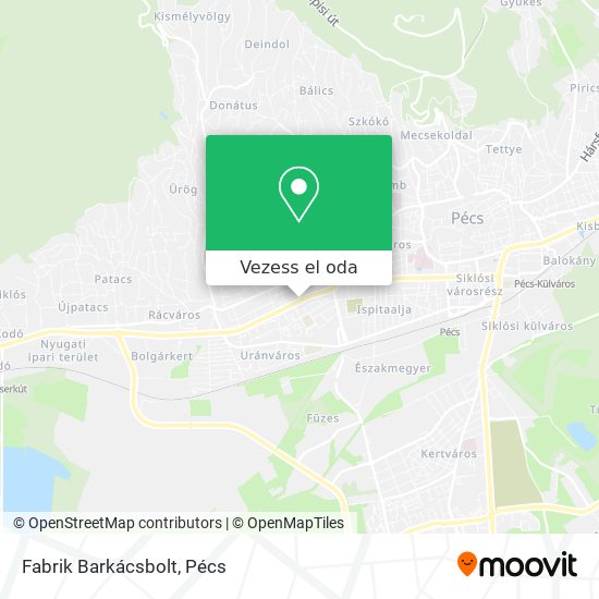 Fabrik Barkácsbolt térkép