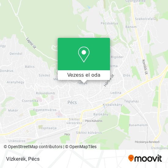 Vízkerék térkép