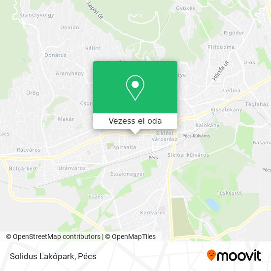 Solidus Lakópark térkép