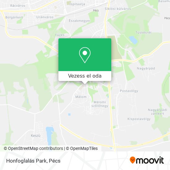 Honfoglalás Park térkép