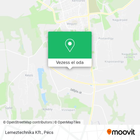Lemeztechnika Kft. térkép