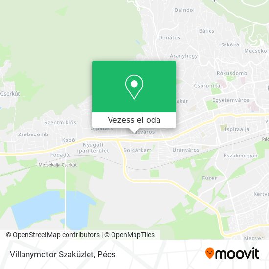 Villanymotor Szaküzlet térkép