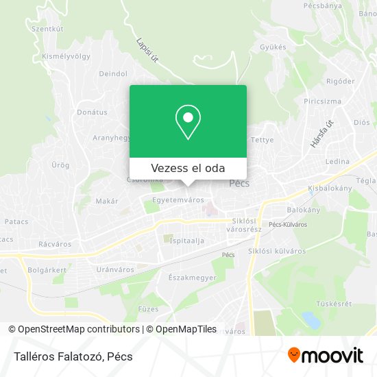 Talléros Falatozó térkép
