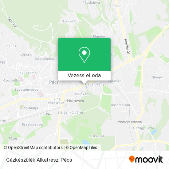 Gázkészülék Alkatrész térkép