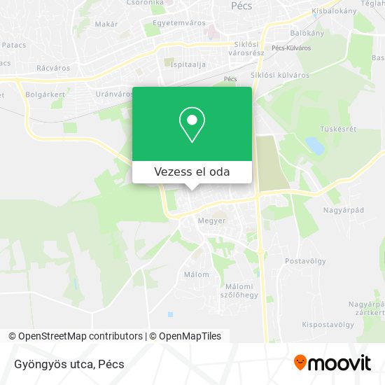 Gyöngyös utca térkép