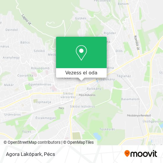 Agora Lakópark térkép